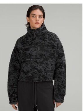 Lululemon Scuba Oversized Fleece Funnel Neck Sweater - Dark Carbon
